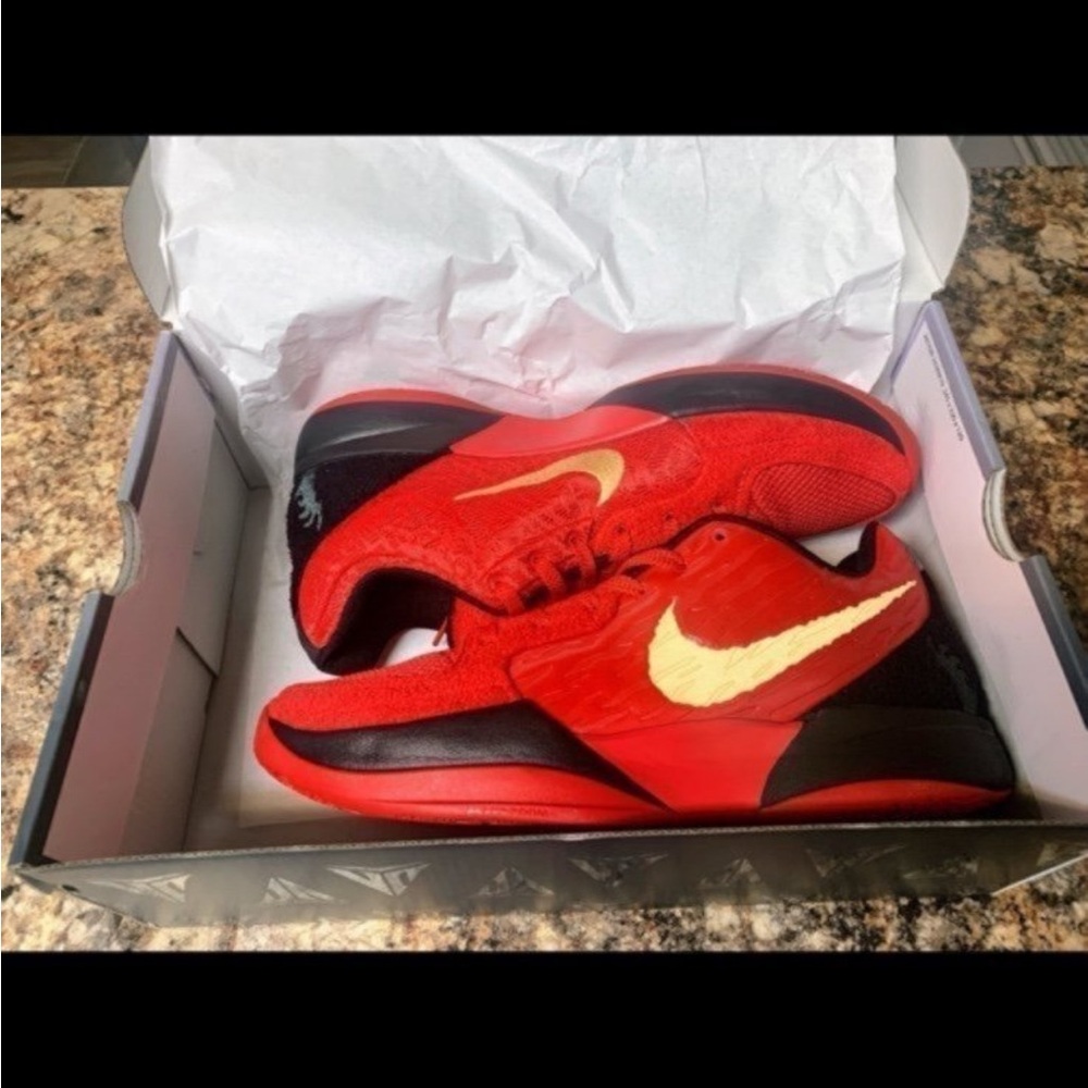 Red and Black Nike Sneakers